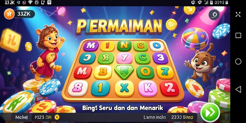 Tampilan gameplay Bingo yang menegangkan dan interaktif
