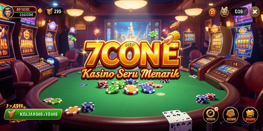 Tampilan gameplay seru dan interaktif di 7CONE.