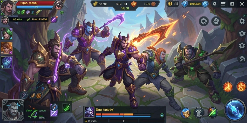 Tampilan gameplay <strong>8II</strong> dengan aksi pertempuran yang menarik.