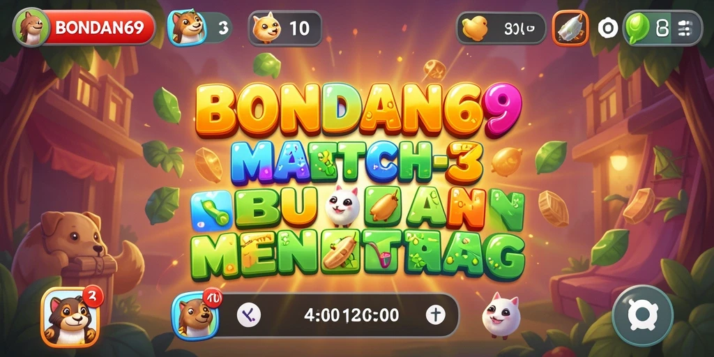 Gameplay BONDAN69 menampilkan keseruan mencocokkan buah-buahan berwarna.