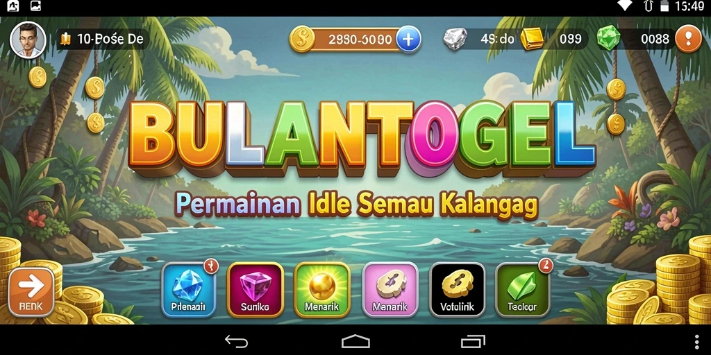 Tampilan utama gameplay BULANTOGEL yang menarik dan interaktif.