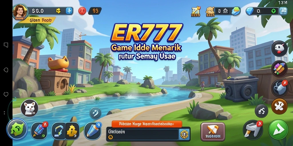 Tampilan menarik gameplay ER777 dengan elemen Idle yang seru.