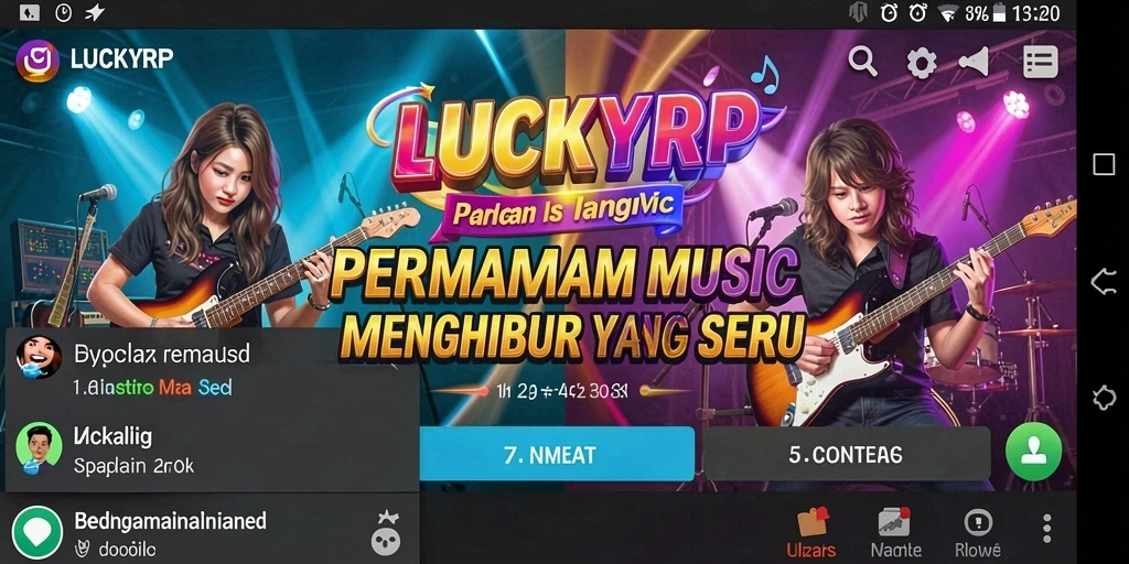 Tampilan gameplay LUCKYRP yang seru dan interaktif.
