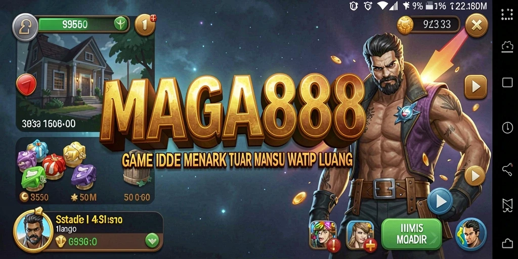 Tampilan menawan gameplay MAGA888 dalam mode Idle.