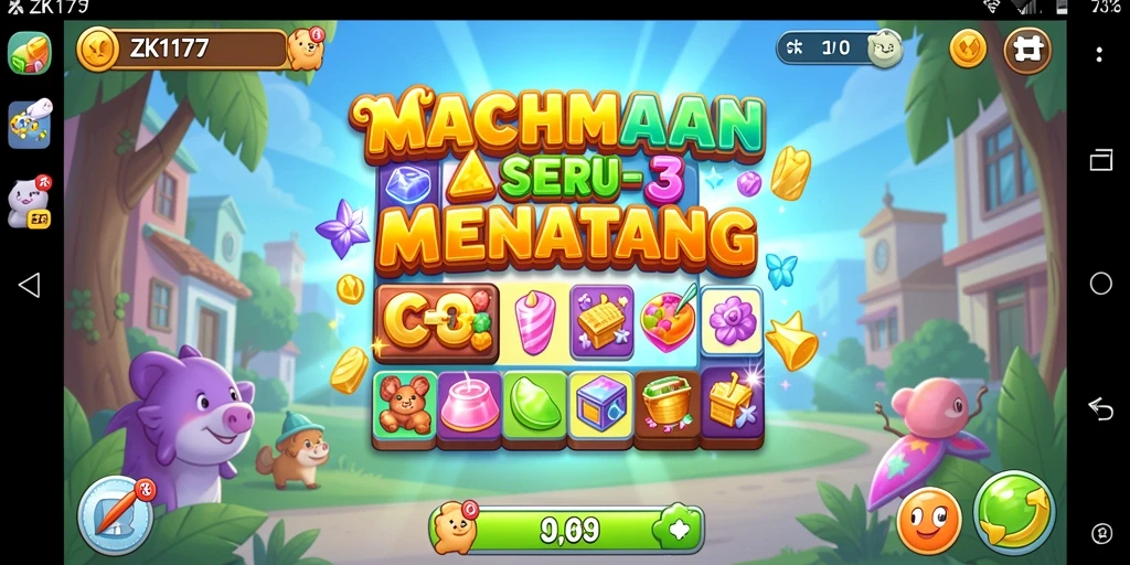 Tampilan gameplay <strong>ZK1177</strong> yang penuh warna dan menarik.